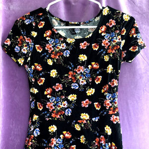 Floral Peplum Top